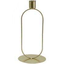 Bougeoir Bougeoir Ovale Doré Ø10cm H21cm