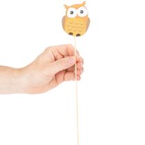 Article Piques décoratives hiboux en bois pour bouquets et pots de fleurs 31 cm, lot de 12