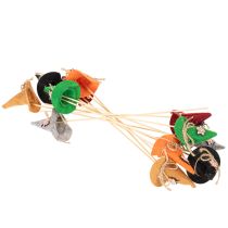 Article Décorations sur pique chapeau de sorcière en feutrine 28 cm lot de 12