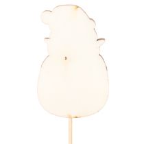 Article Décorations en bois Père Noël sur bâton, 31 cm, lot de 12 pièces, intérieur