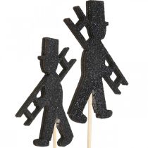 Article Porte-bonheur ramoneur bouchon fleur 7cm 24 pcs