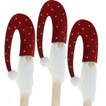 Nain de Noël, nain de jardin, décoration de Noël en bois L51cm 3pcs