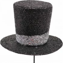 Décoration Nouvel An cylindre chapeau bouchon déco paillettes 5cm 12pcs