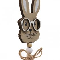 Article Bouchon fleur lapin avec lunettes Bouchon décoratif bois 4×7,5cm 12pcs