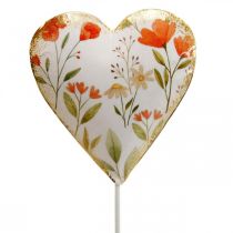Bouchon fleur coeur Bouchon décoratif coeur fleurs 8×1.5×8cm 4pcs