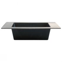 Article Plateau pour composition florale Carré Anthracite 25×25cm