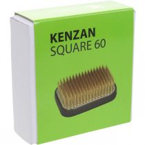 Article Tige de fleur Kenzan Ikebana, laiton argenté, rectangulaire, 60×45 mm