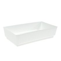 Article Barquette à mousse florale Plateau blanc 15×8×4cm 10pcs