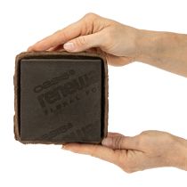 Article Mousse florale OASIS® Renewal® Biolit® 2 demi-briques 12 × 12 × 8 cm, brunes