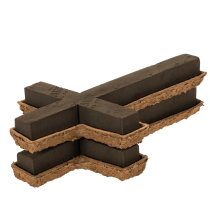 Article Croix en mousse florale OASIS® Renewal® Floral Foam Biolit®, 42 cm, noire, pour fleurs de deuil, lot de 2