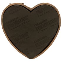 Article Cœur en mousse florale OASIS® Renewal® Floral Foam Biolit®, 26 cm, noir après hydratation, 2 pièces