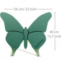 Article Papillon en mousse florale avec support 56cm x 40cm