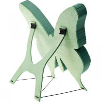 Article Figurine papillon en mousse florale avec support bois - 56cm x 40cm