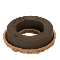 Article Anneau de mousse florale OASIS® Renewal® Floral Foam Biolit® avec coupelle, Ø 17 cm, noir, lot de 2