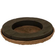 Article Anneau en mousse florale avec base OASIS® Renewal® Mousse Florale Biolit® 38 cm, lot de 2