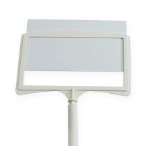 Article Etiquettes échangeables pour plantes Blanc Incliné 53cm 10pcs