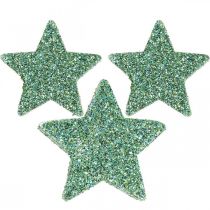 Décoration à parsemer Étoiles de Noël étoiles à parsemer vert Ø4/5cm 40p