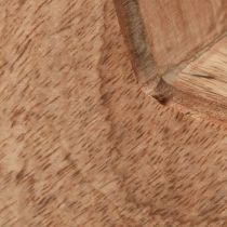 Article Etoile décorative de table en bois de manguier à poser naturel Ø24cm