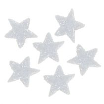 Paillettes étoiles 1,5cm pour saupoudrer de blanc 144pcs