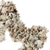 Article Etoile à suspendre décoration de Noël blanche, pailletée Ø15cm