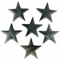 Article Déco étoile gris 4cm 12pcs