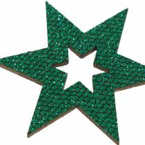 Article Décoration à contrôler étoile verte 3-5cm 48pcs