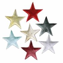 Article Déco étoile différentes couleurs mat 4cm 12pcs