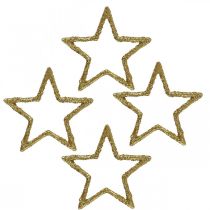 Décoration à parsemer Étoiles de Noël paillettes dorées Ø4cm 120p