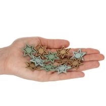 Article Étoiles décoratives en bois pour la table et le bricolage - 3 cm, 72 pièces