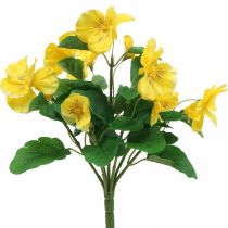Pensées artificielles Jaune Fleur artificielle à coller 30cm
