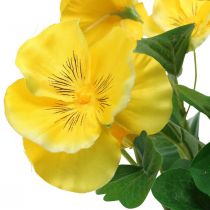 Pensées artificielles Jaune Fleur artificielle à coller 30cm