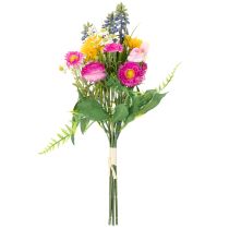Article Bouquet de fleurs artificielles, décoration printanière pour salon et bureau, 37 cm