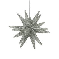 Article Etoiles au mica champagne 11,5cm 4 pcs