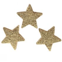 Article Étoiles dispersées mica doré clair 4-5cm 40pcs