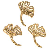 Article Décoration à disperser décoration de gingko doré feuille de gingko pailletée 3×4cm 72 pcs