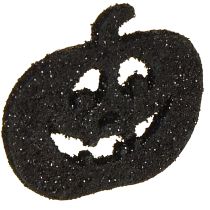 Article Décoration à disperser Décoration citrouille d&#39;Halloween 4 cm noir, paillettes 72 pcs