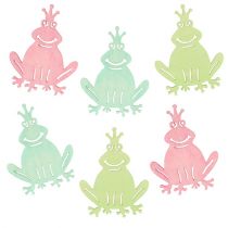 Grenouilles en bois Multicolore Assorties 4cm 72P