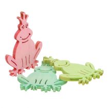 Grenouilles en bois Multicolore Assorties 4cm 72P