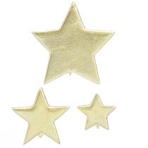 Article Décoration dispersée étoiles dorées Ø3/5/7cm – 2ème choix – 44 pièces