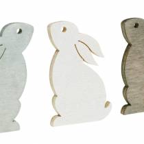 Lapin épars marron, gris clair, lapins de Pâques blancs à disperser 72pcs