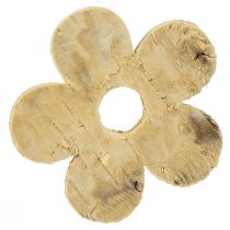 Article Décoration à disperser fleurs d&#39;écorce de bois bouleau vintage Ø5cm 36 pcs