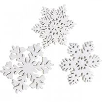 Pièces de dispersion flocon de neige, cristal de glace de décoration de dispersion 3.5cm 72pcs