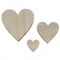 Coeurs en bois décoration de dispersion coeur nature marron décoration de table 29St