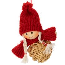 Article Ensemble de décorations de Noël en paille : figurines et étoiles, 6 cm, 30 pièces
