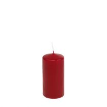 Article Bougies piliers rouges H100mm Ø50mm vieux rouge 12pcs
