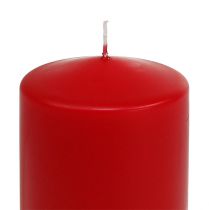 Article Bougie pilier 100/80 rouge 6 pcs