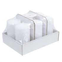 Article Bougie pilier 150/80 blanc 6 pcs