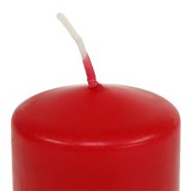 Article Bougies piliers bougies de l&#39;Avent rouges petites bougies 60/40mm 24 pcs