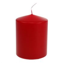 Article Bougies piliers 130/100 rouge 4 pcs