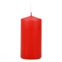 Article Bougies piliers rouges Bougies de l&#39;Avent bougies rouges 100/50mm 24pcs